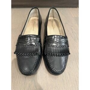 Johnston & Murphy Men's Black Leather Loafers Size 9.5